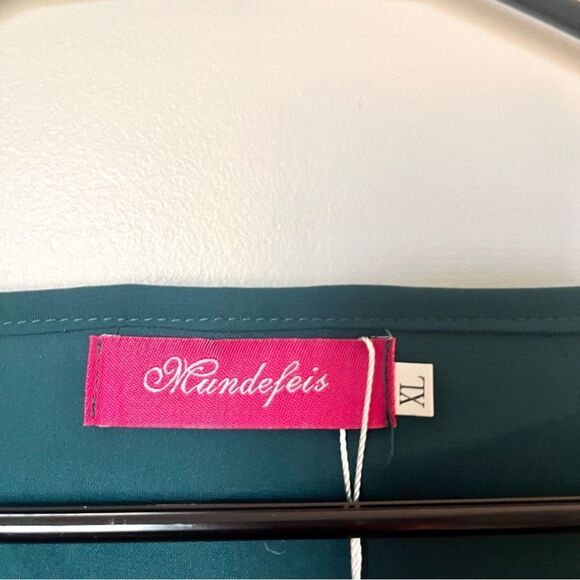 MUNDEFEIS Slouchy Neck Blouse Size XL - Picture 6 of 7